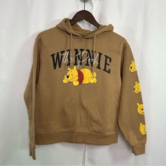 Disney Winnie The Pooh Graphic Hoodie Front & Sleeve Design Women’s Small - Picture 1 of 8